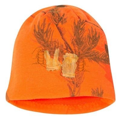 Cheers Oktoberfest Beer Hands Kati - Camo Knit Beanie