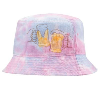 Cheers Oktoberfest Beer Hands Tie-Dyed Bucket Hat