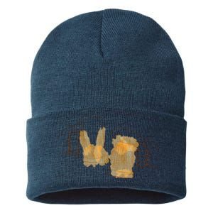 Cheers Oktoberfest Beer Hands Sustainable Knit Beanie