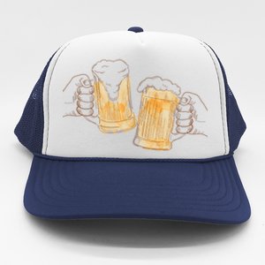 Cheers Oktoberfest Beer Hands Trucker Hat