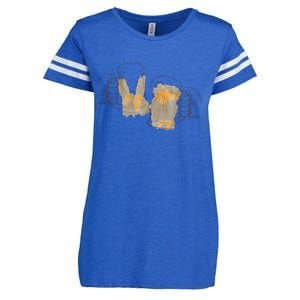 Cheers Oktoberfest Beer Hands Enza Ladies Jersey Football T-Shirt