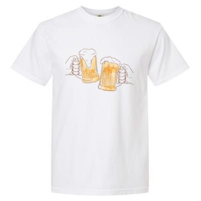 Cheers Oktoberfest Beer Hands Garment-Dyed Heavyweight T-Shirt