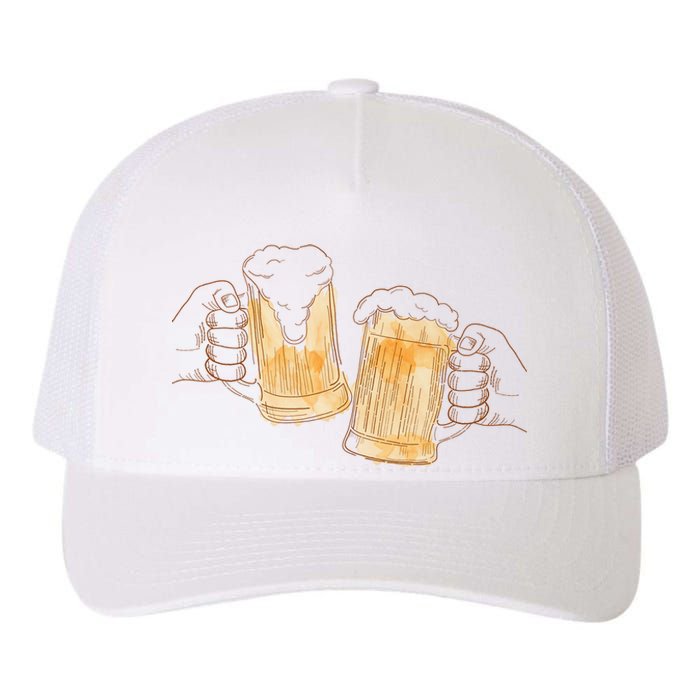 Cheers Oktoberfest Beer Hands Yupoong Adult 5-Panel Trucker Hat