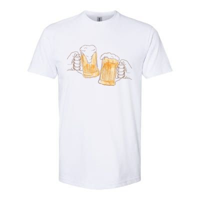 Cheers Oktoberfest Beer Hands Softstyle® CVC T-Shirt