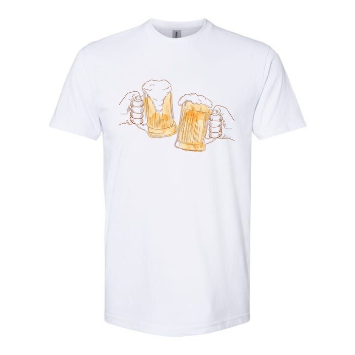 Cheers Oktoberfest Beer Hands Softstyle CVC T-Shirt