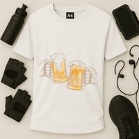 Cheers Oktoberfest Beer Hands Cooling Performance Crew T-Shirt
