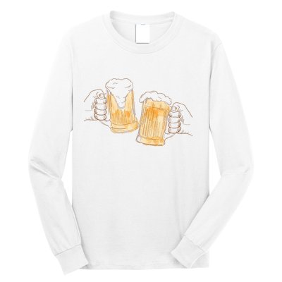 Cheers Oktoberfest Beer Hands Long Sleeve Shirt