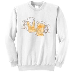 Cheers Oktoberfest Beer Hands Sweatshirt