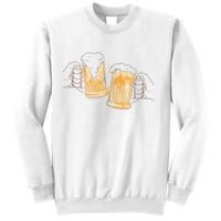 Cheers Oktoberfest Beer Hands Sweatshirt