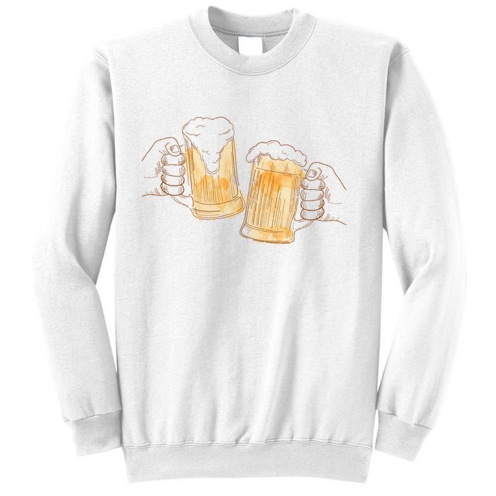 Cheers Oktoberfest Beer Hands Sweatshirt