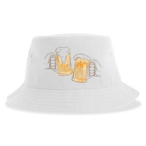 Cheers Oktoberfest Beer Hands Sustainable Bucket Hat