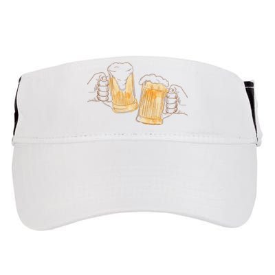 Cheers Oktoberfest Beer Hands Adult Drive Performance Visor