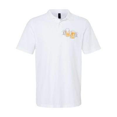 Cheers Oktoberfest Beer Hands Softstyle Adult Sport Polo