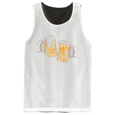 Cheers Oktoberfest Beer Hands Mesh Reversible Basketball Jersey Tank