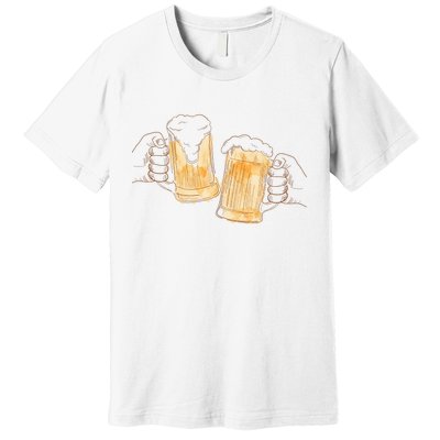 Cheers Oktoberfest Beer Hands Premium T-Shirt