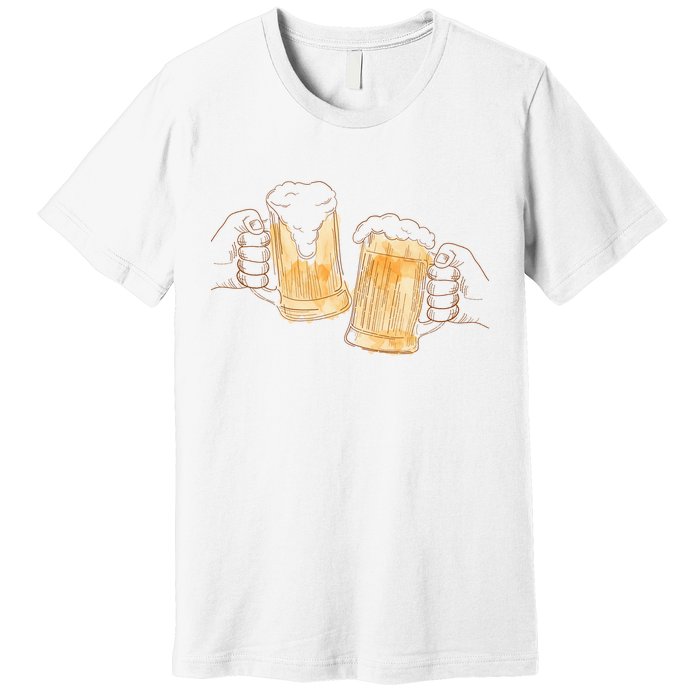 Cheers Oktoberfest Beer Hands Premium T-Shirt