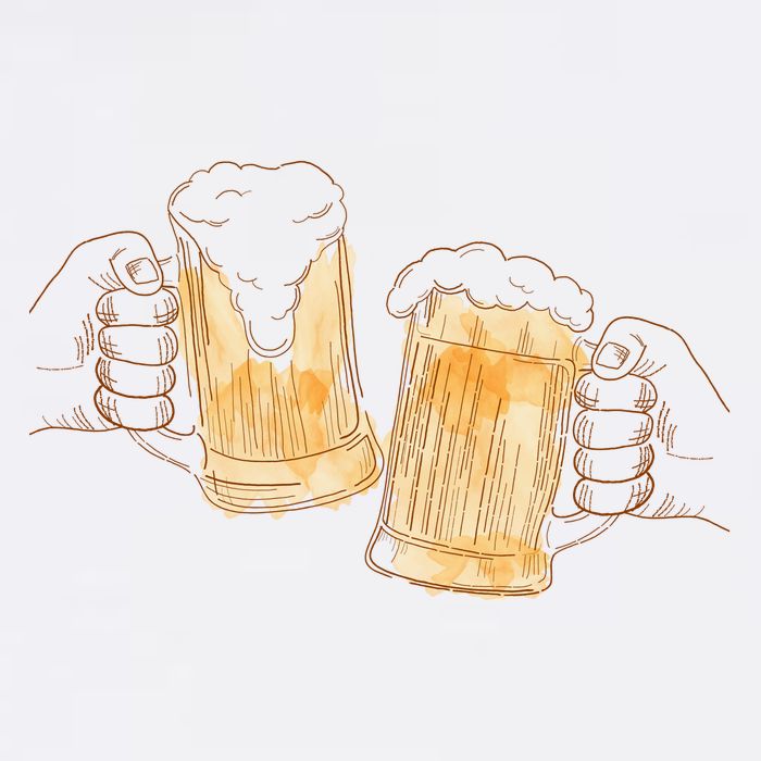 Cheers Oktoberfest Beer Hands Baby Bodysuit