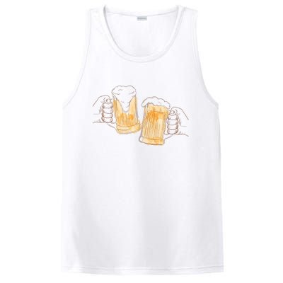 Cheers Oktoberfest Beer Hands PosiCharge Competitor Tank