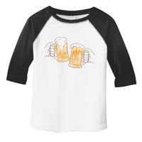 Cheers Oktoberfest Beer Hands Toddler Fine Jersey T-Shirt