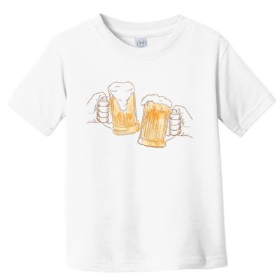 Cheers Oktoberfest Beer Hands Toddler T-Shirt