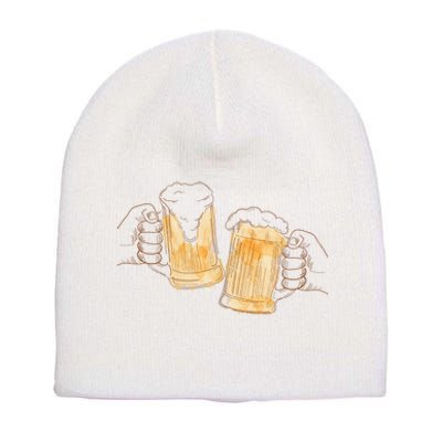 Cheers Oktoberfest Beer Hands Short Acrylic Beanie