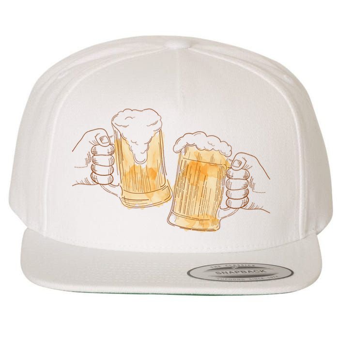 Cheers Oktoberfest Beer Hands Wool Snapback Cap