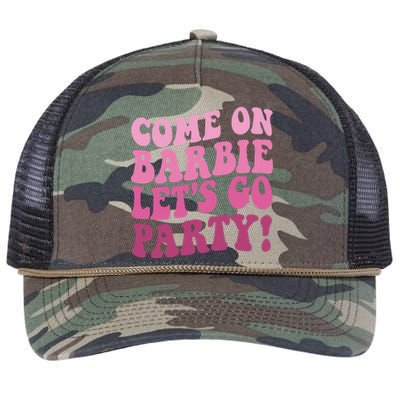 Come On Barbe Lets Go Party! Retro Rope Trucker Hat Cap