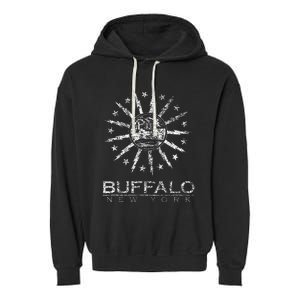 City Of Buffalo New York Flag Garment-Dyed Fleece Hoodie