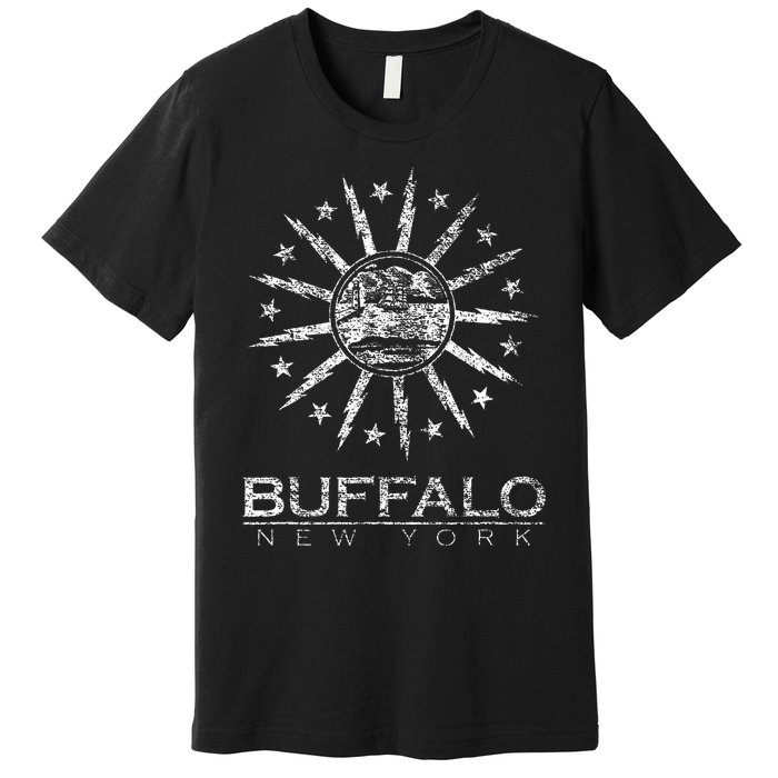 City Of Buffalo New York Flag Premium T-Shirt