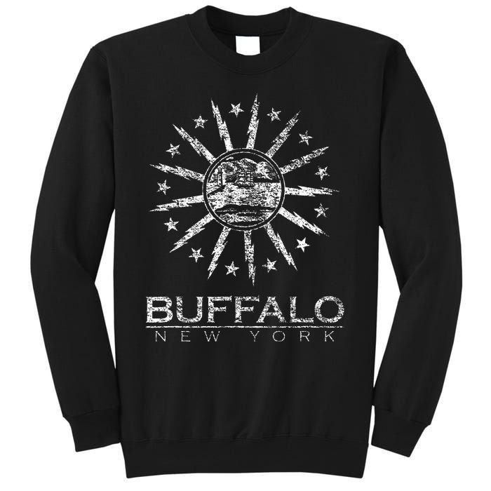 City Of Buffalo New York Flag Tall Sweatshirt