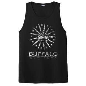 City Of Buffalo New York Flag PosiCharge Competitor Tank