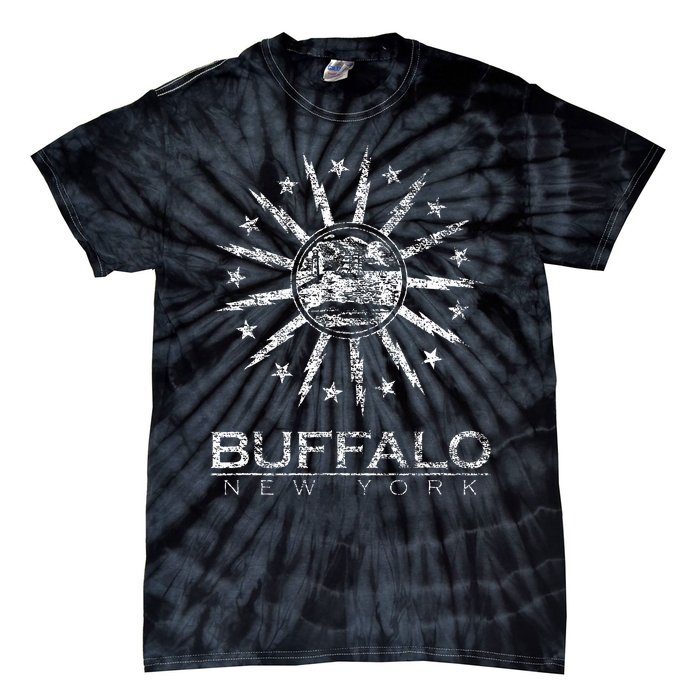 City Of Buffalo New York Flag Tie-Dye T-Shirt