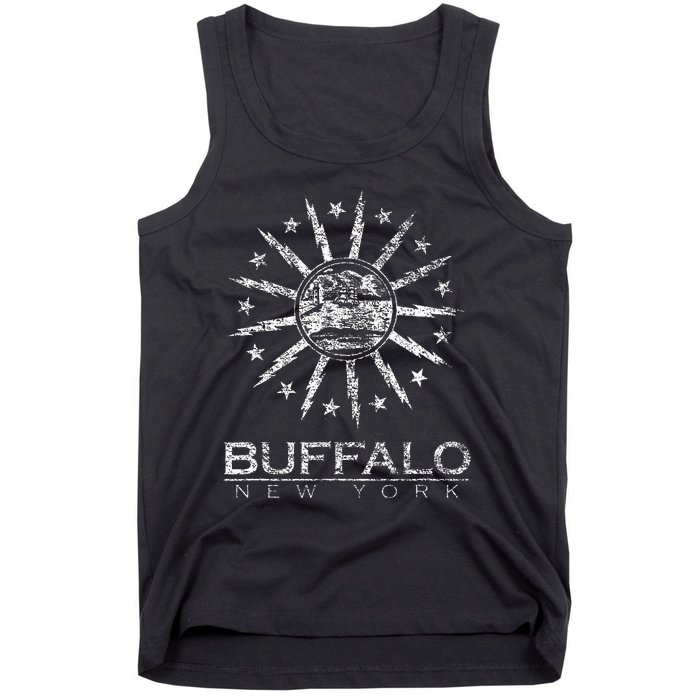 City Of Buffalo New York Flag Tank Top