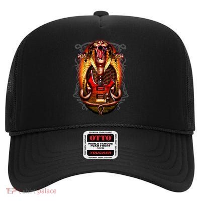 Cobra Guitar High Crown Mesh Back Trucker Hat