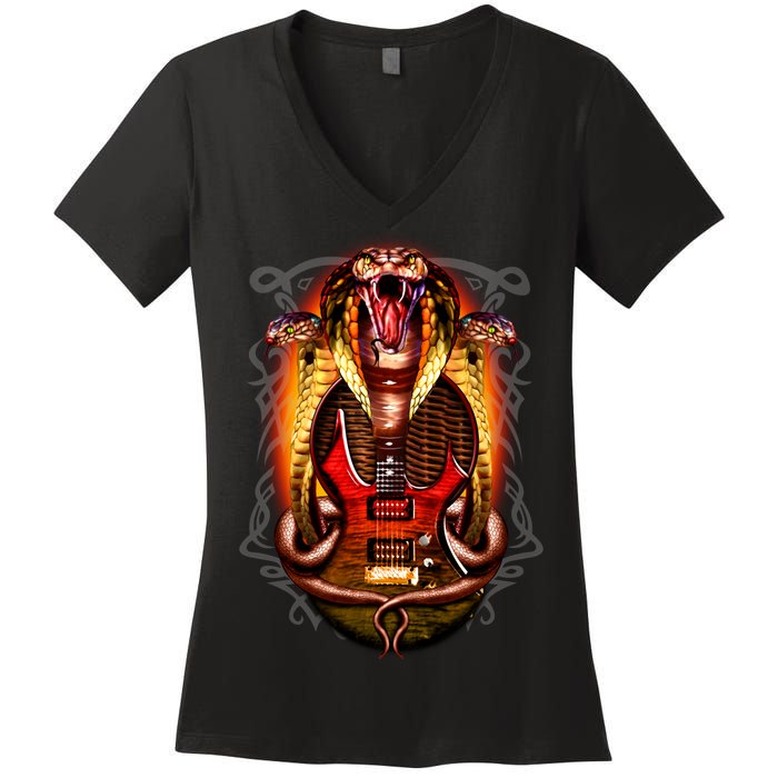 Cobra Guitar Women's V-Neck T-Shirt