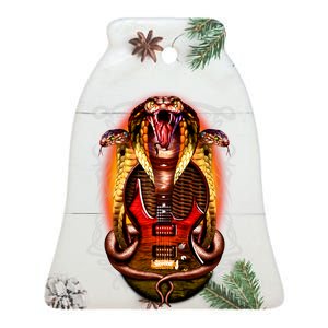 Cobra Guitar Ceramic Bell Ornament