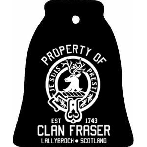 Clan Of Clan Fraser Ceramic Bell Ornament