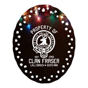 Clan Of Clan Fraser Ceramic Oval Ornament