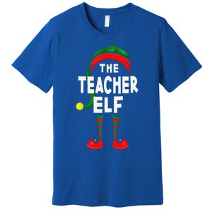 Carnival Or Christmas Party Costume The Teacher Elf Premium T-Shirt