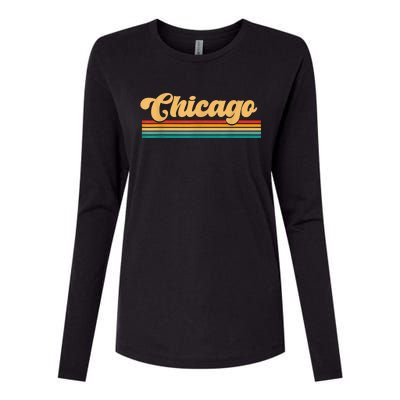 City Of Chicago Womens Cotton Relaxed Long Sleeve T-Shirt