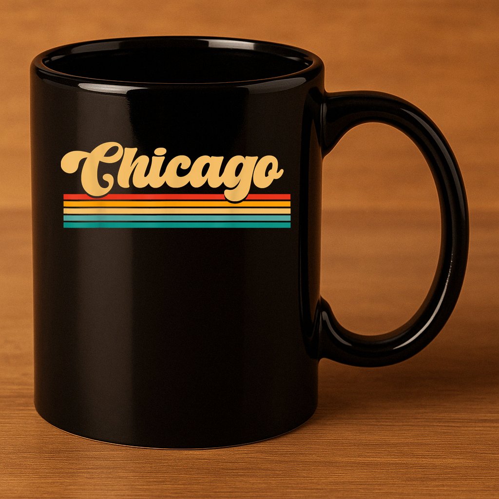 City Of Chicago 11oz C Handle Ceramic Mug