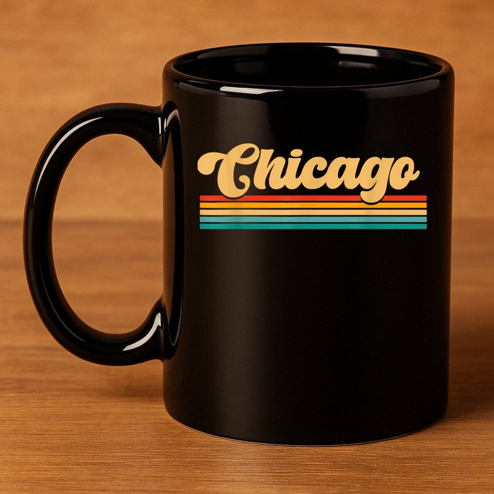 City Of Chicago 11oz C Handle Ceramic Mug