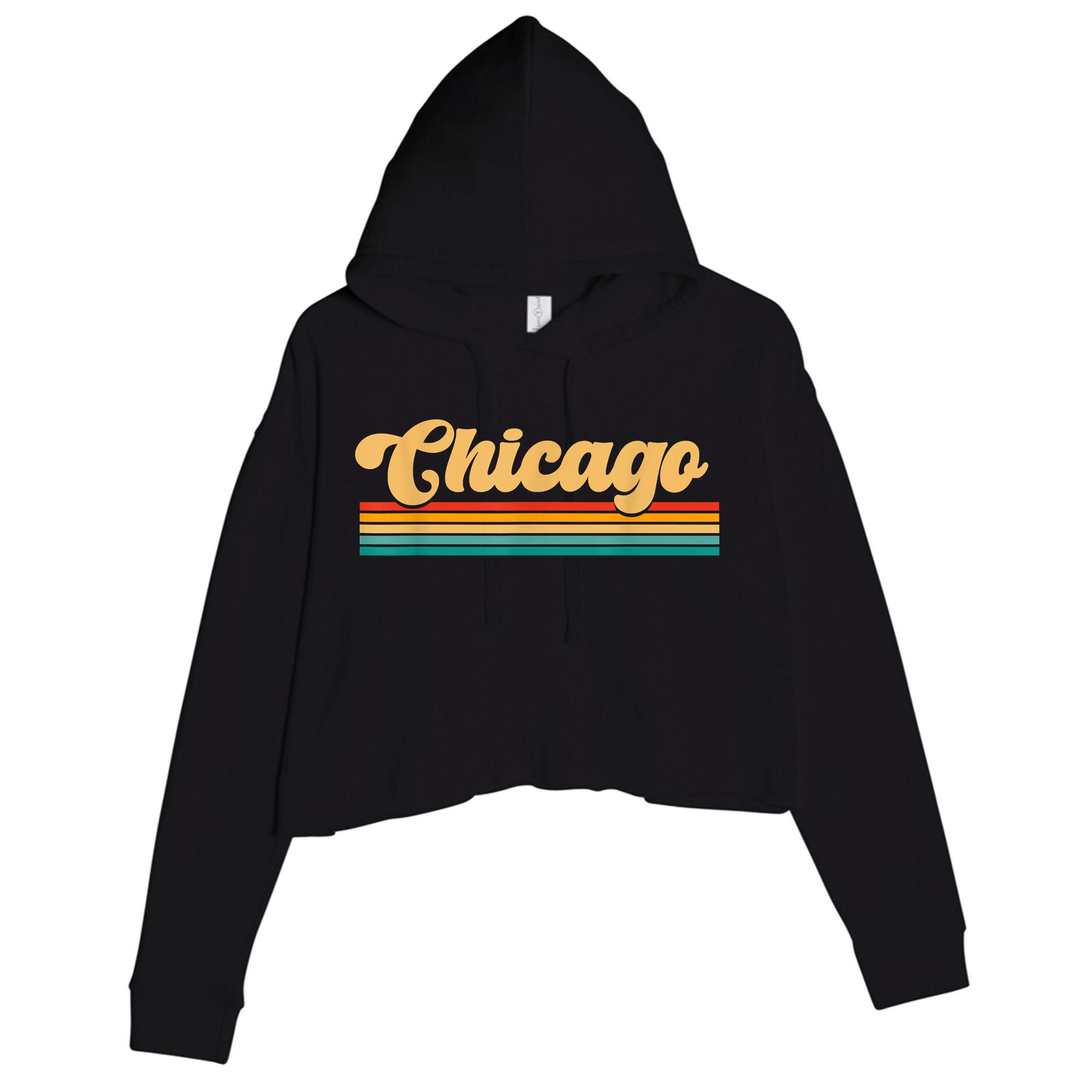 City Of Chicago Crop Fleece Hoodie
