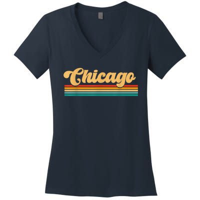 City Of Chicago Women's V-Neck T-Shirt