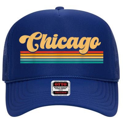 City Of Chicago High Crown Mesh Back Trucker Hat