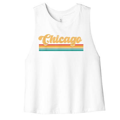 City Of Chicago Women's Racerback Cropped Tank