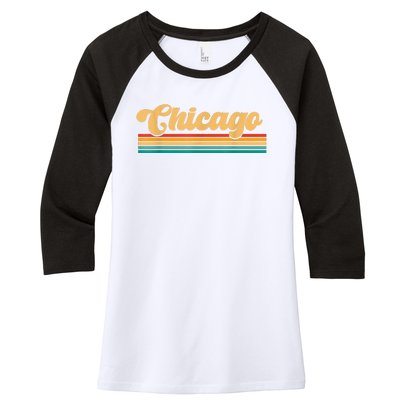 City Of Chicago Women's Tri-Blend 3/4-Sleeve Raglan Shirt