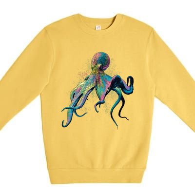 Colorful Octopus Premium Crewneck Sweatshirt