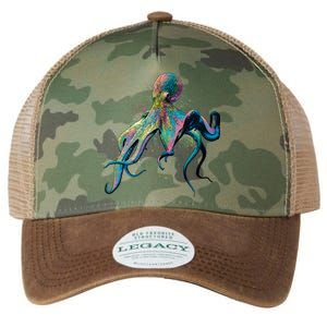 Colorful Octopus Legacy Tie Dye Trucker Hat