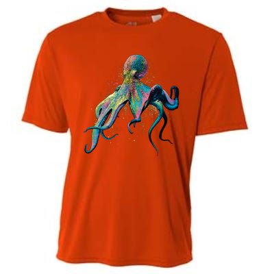 Colorful Octopus Cooling Performance Crew T-Shirt